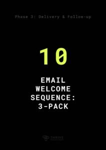 Email Welcome Sequence: 3-Pack