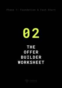 The Offer Builder Worksheet