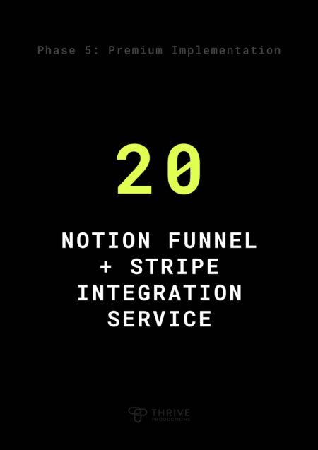 Notion Funnel + Stripe Integration Service