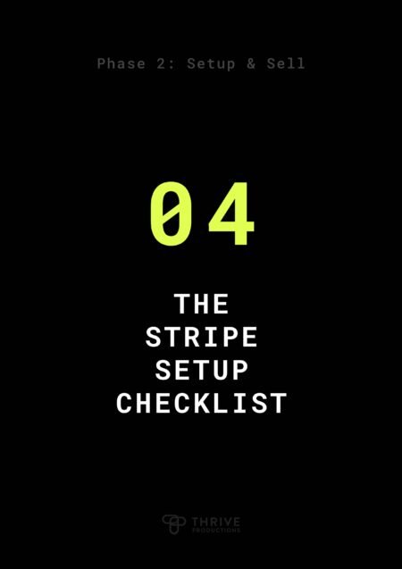 The Stripe Setup Checklist