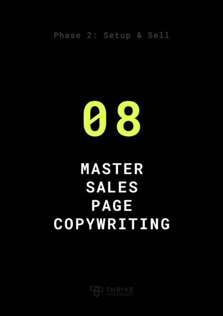 Master Sales Page Copywriting