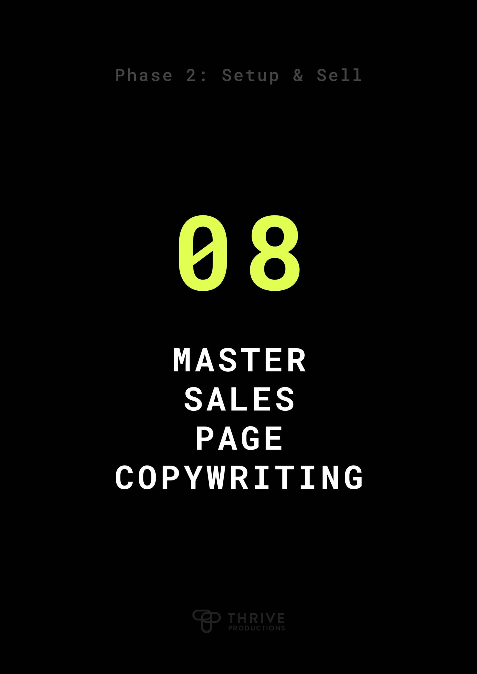 Master Sales Page Copywriting